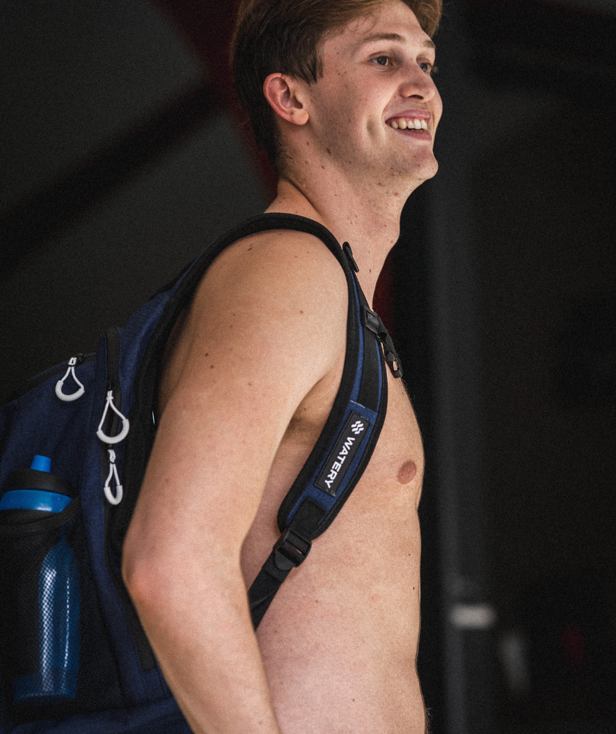 Watery torba pływacka - Viper Elite 45L - Ciemnoniebieska/Biała