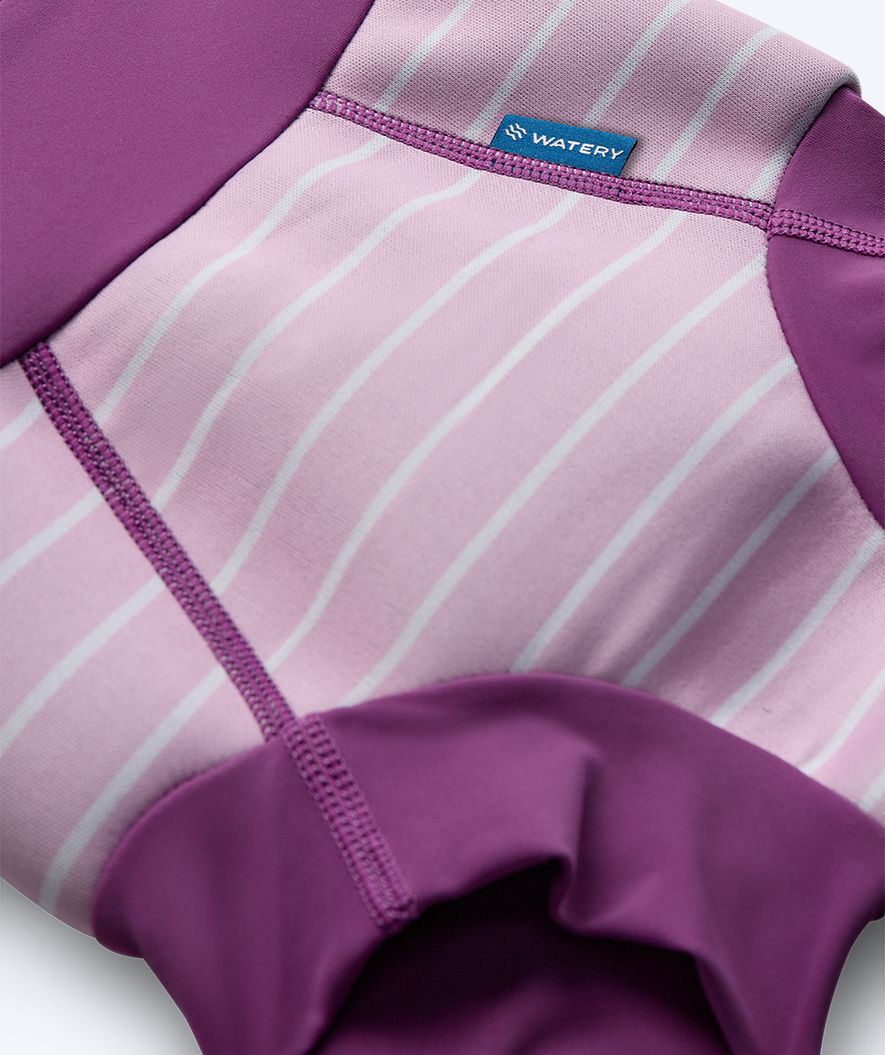 Watery pieluszki do pływania dla dzieci - Neoprene Swim Nappy - Purple Stripes