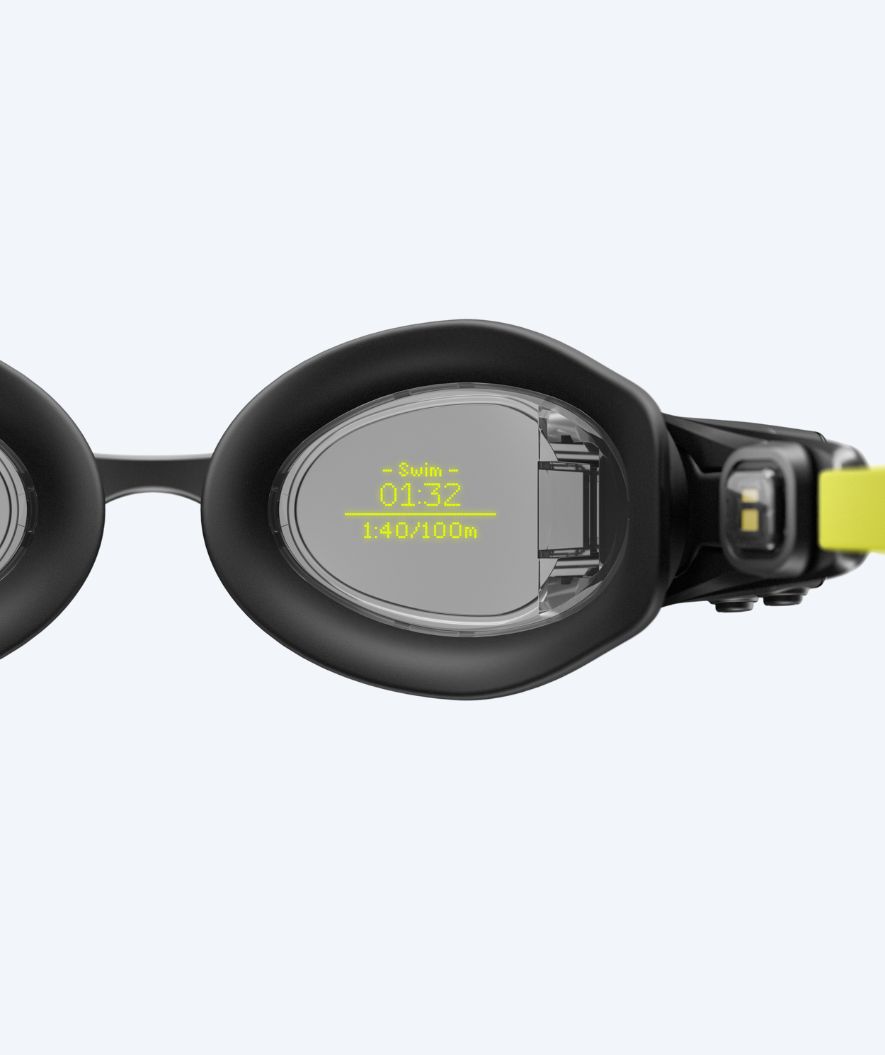 Form Swim okulary do pływania z wyświetlaczem Elite - Smart Swim 2 - Czarne/zielone