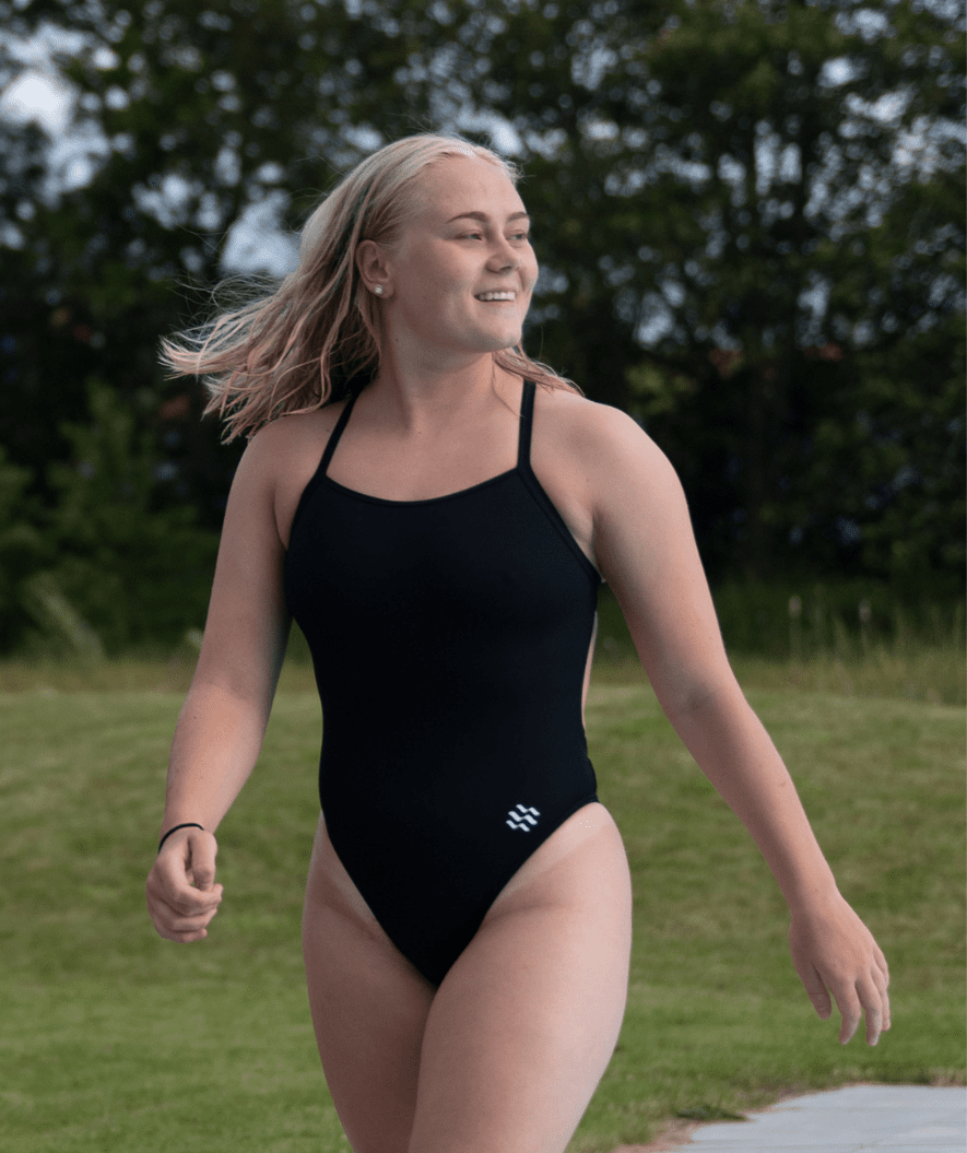 Watery strój kąpielowy dla kobiet - Eco Freestyler - Czarny