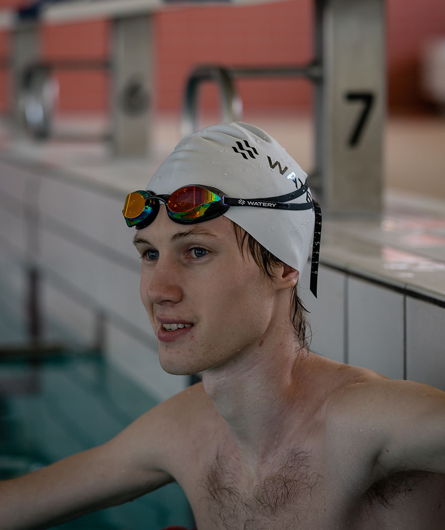 Watery Elite okulary do pływania - Poseidon Ultra Mirror - Czarny/srebrny