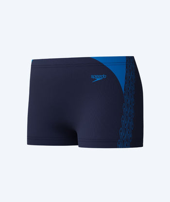 Speedo bokserki kąpielowe dla chłopców - Hyperboom Splice - Ciemnoniebieski/niebieski