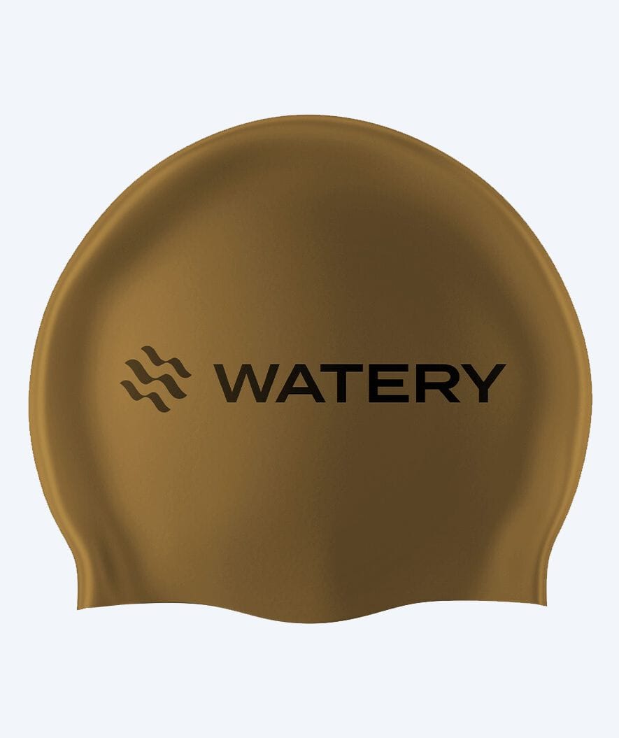 Watery czepek do pływania (od 10 lat) - Signature - Brązowy metaliczny