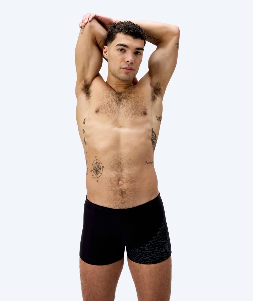 Speedo kąpielówki męskie - Medley Logo - Czarne/ciemnoszare