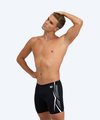 Arena jammery męskie - Feather - Czarne/białe