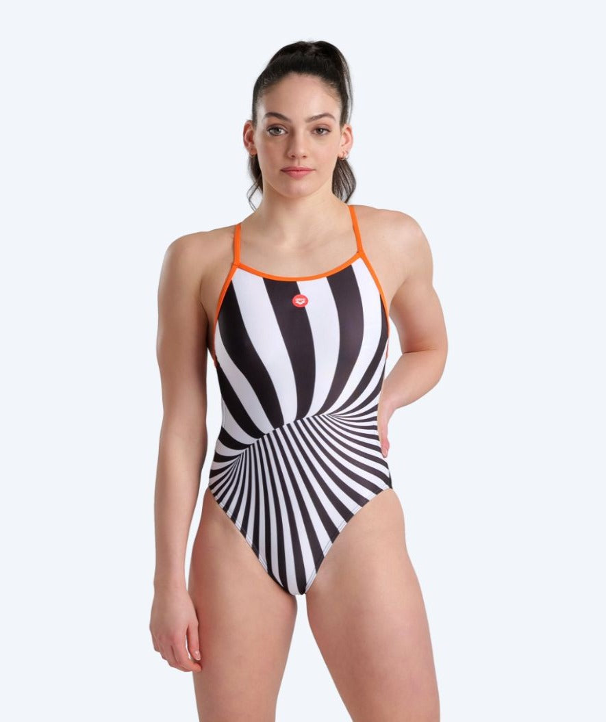 Arena strój kąpielowy damski - Crazy - Czarny/biały