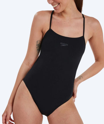 Speedo strój kąpielowy dla kobiet - Eco Endurance Thinstrap - Czarny