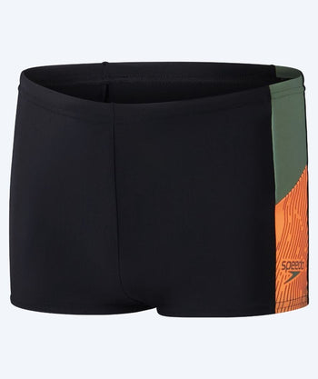 Speedo bokserki kąpielowe dla chłopców - Dive - Czarny/Pomarańczowy
