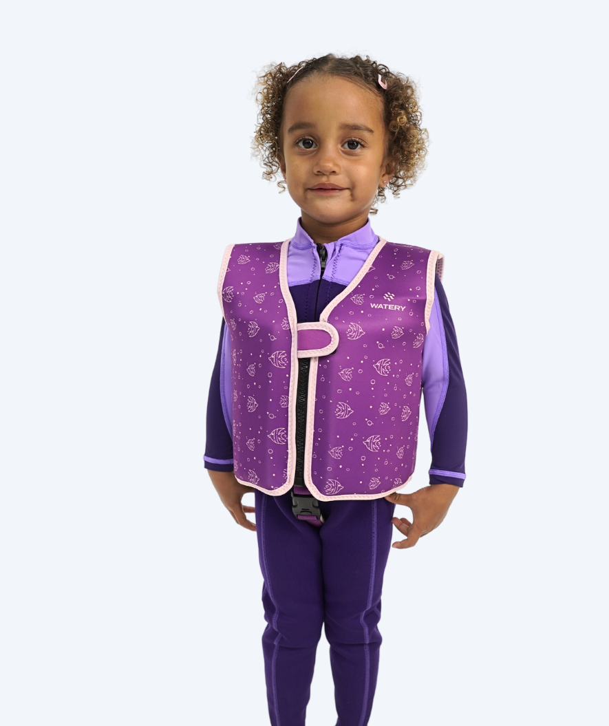 Watery kamizelka do pływania dla dzieci (1-6) - Splashy - Fioletowy