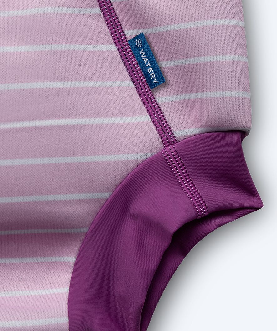 Watery pieluszki do pływania dla dzieci - Neoprene Swim Nappy - Purple Stripes