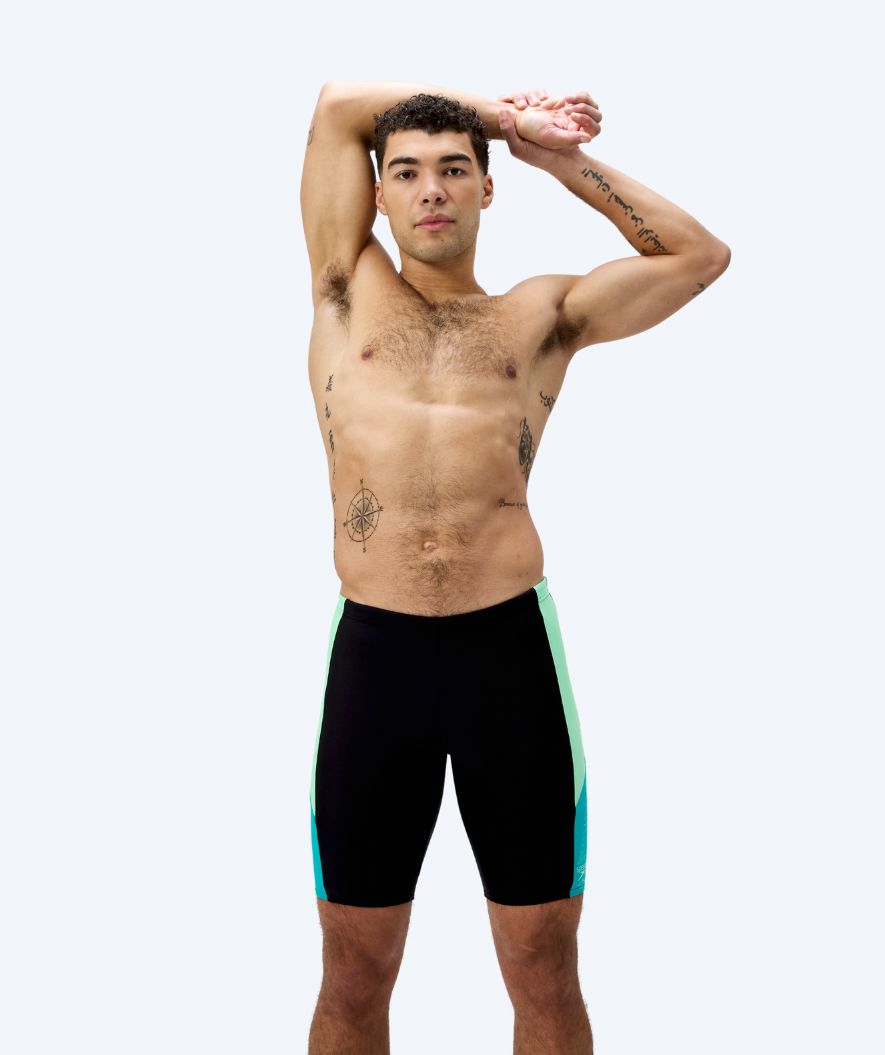 Speedo długie kąpielówki dla mężczyzn - Dive - Czarny/zielony