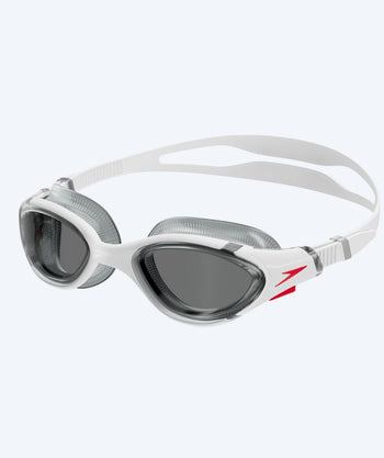 Speedo okulary pływackie treningowe - Biofuse 2.0 - Biały (Smoke soczewki)