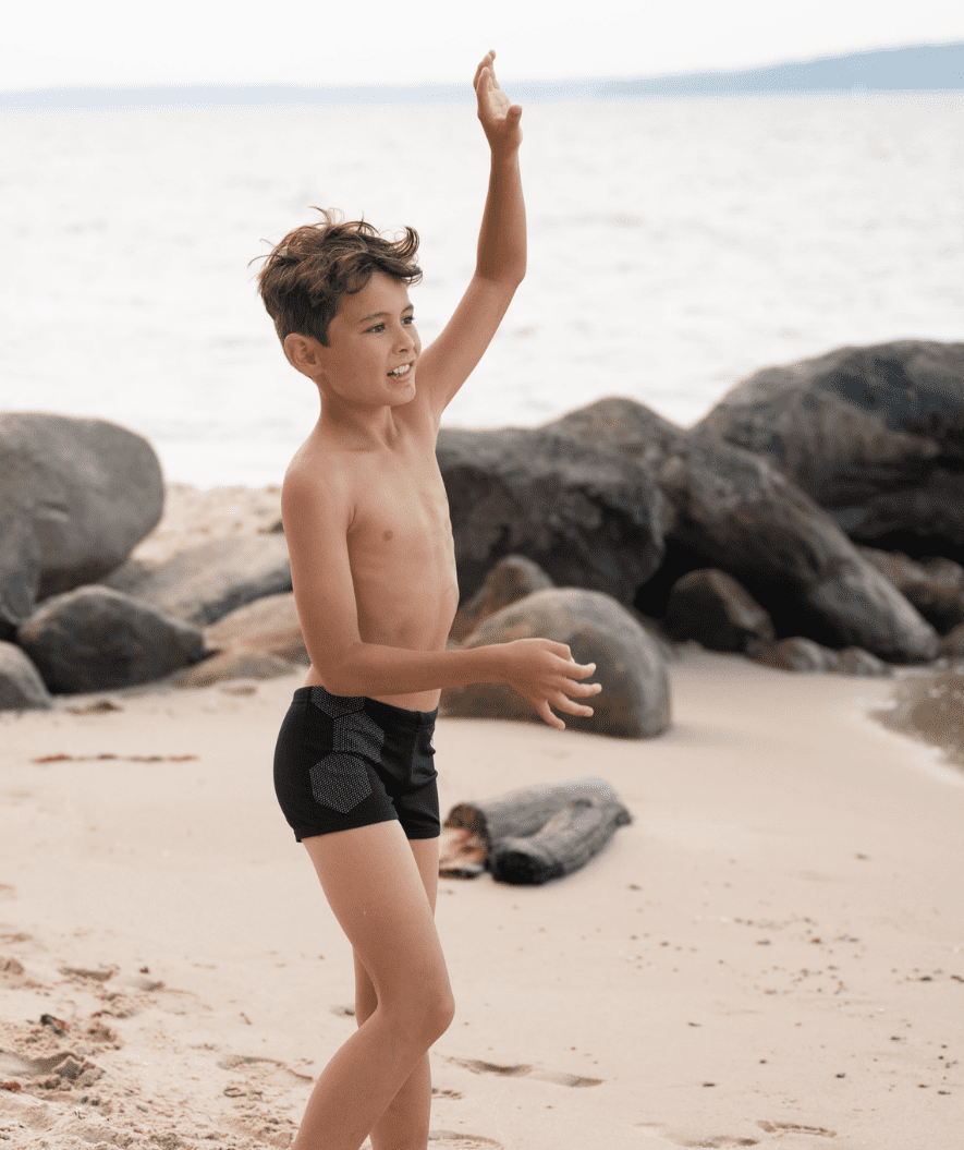 Watery kąpielówki dla chłopców - Flaming Vegas Eco - Orange Corner