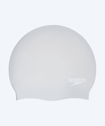 Speedo czepek do pływania na długie włosy - Srebrny/biały