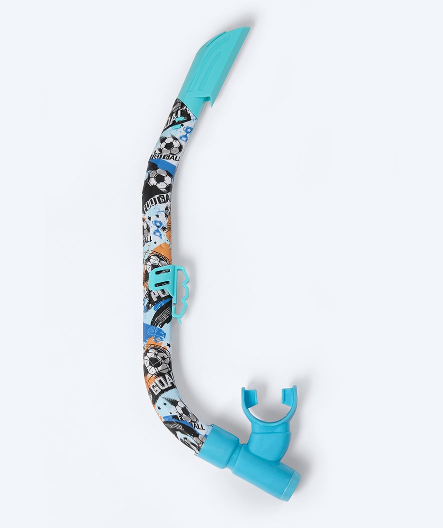 Watery fajka do snorkelingu junior (8-15) - Riku Camo - Niebieski