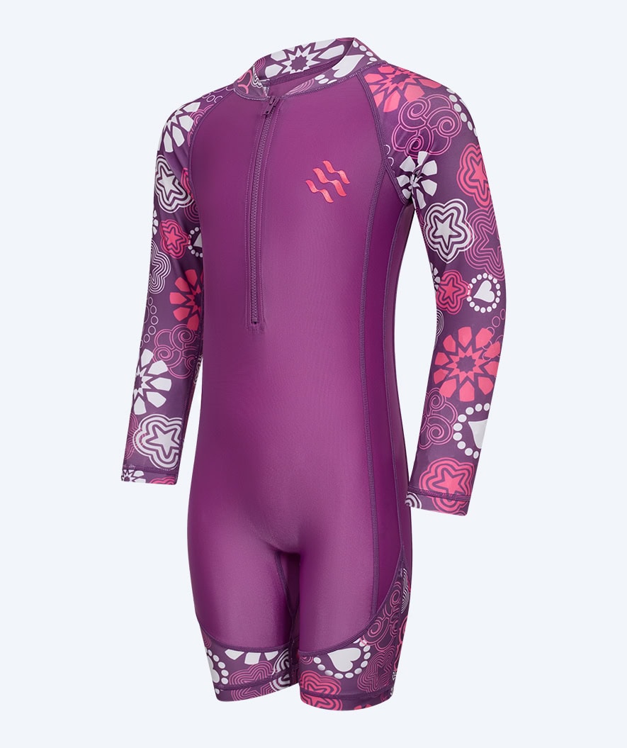 Watery kombinezon UV dla dzieci - Athena Langærmet Rashguard - Fioletowy