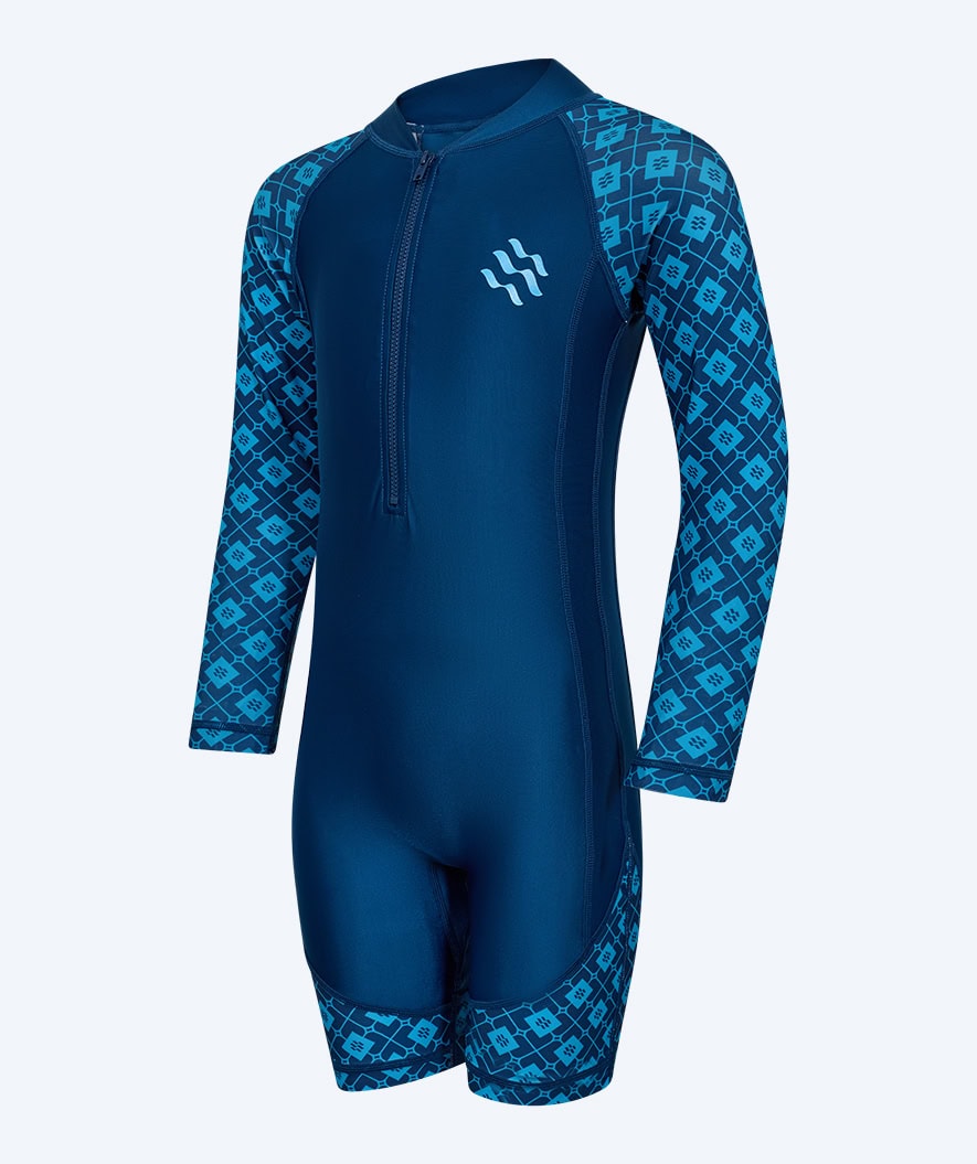 Watery kombinezon UV dla dzieci - Athena Langærmet Rashguard - Ciemnoniebieski