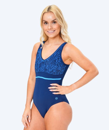 Watery strój kąpielowy dla kobiet plus size - Vivien - Ciemnoniebieski