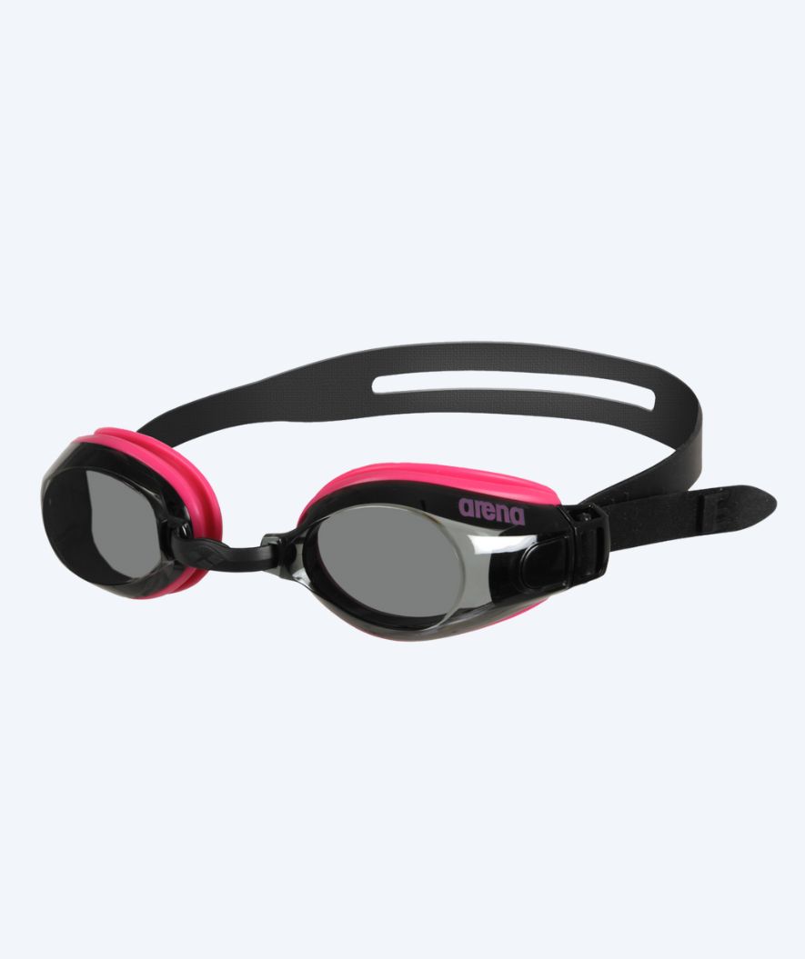 Arena okulary pływackie treningowe - Zoom X-Fit - Różowy (Smoke soczewki)