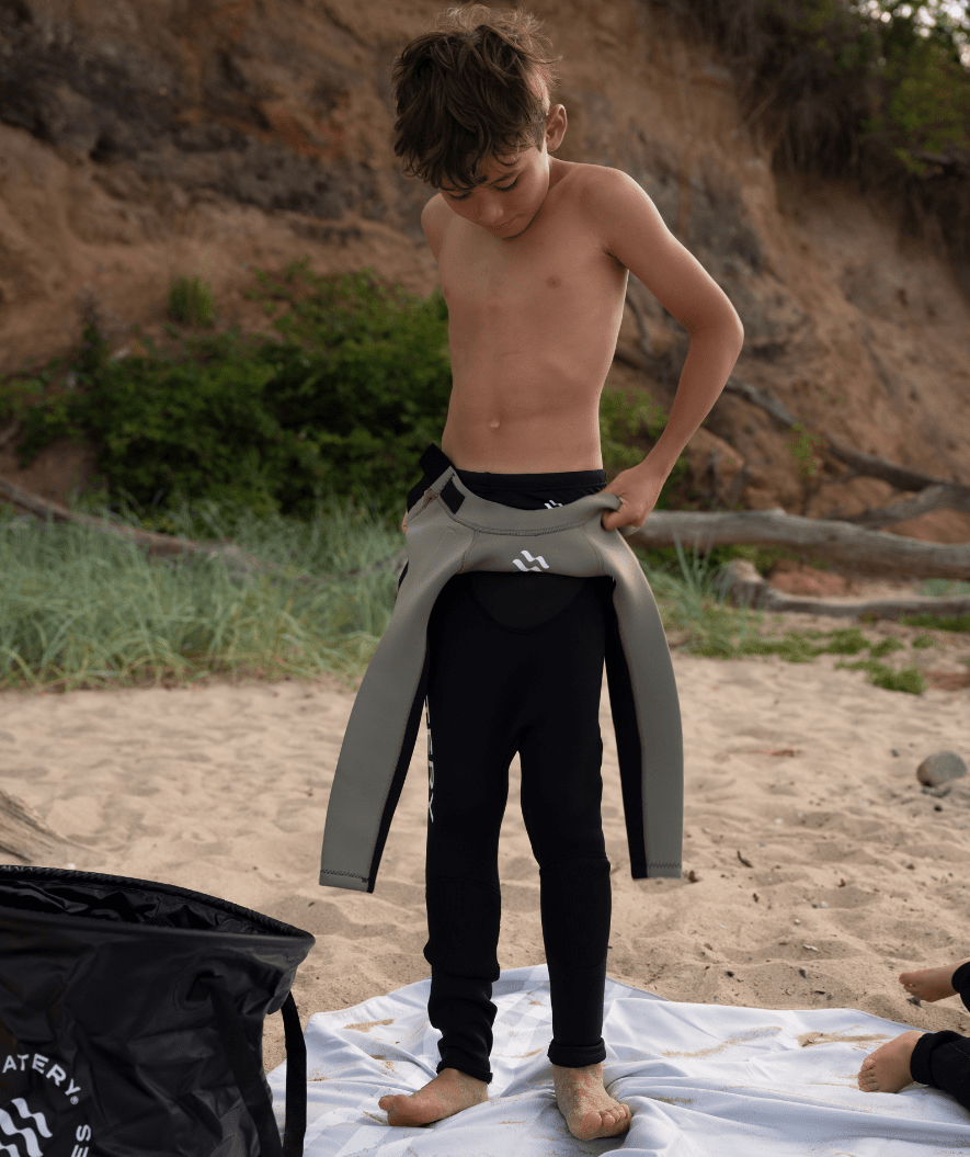 Watery pianka do pływania dla dzieci - Gecko (3mm) - Zielony