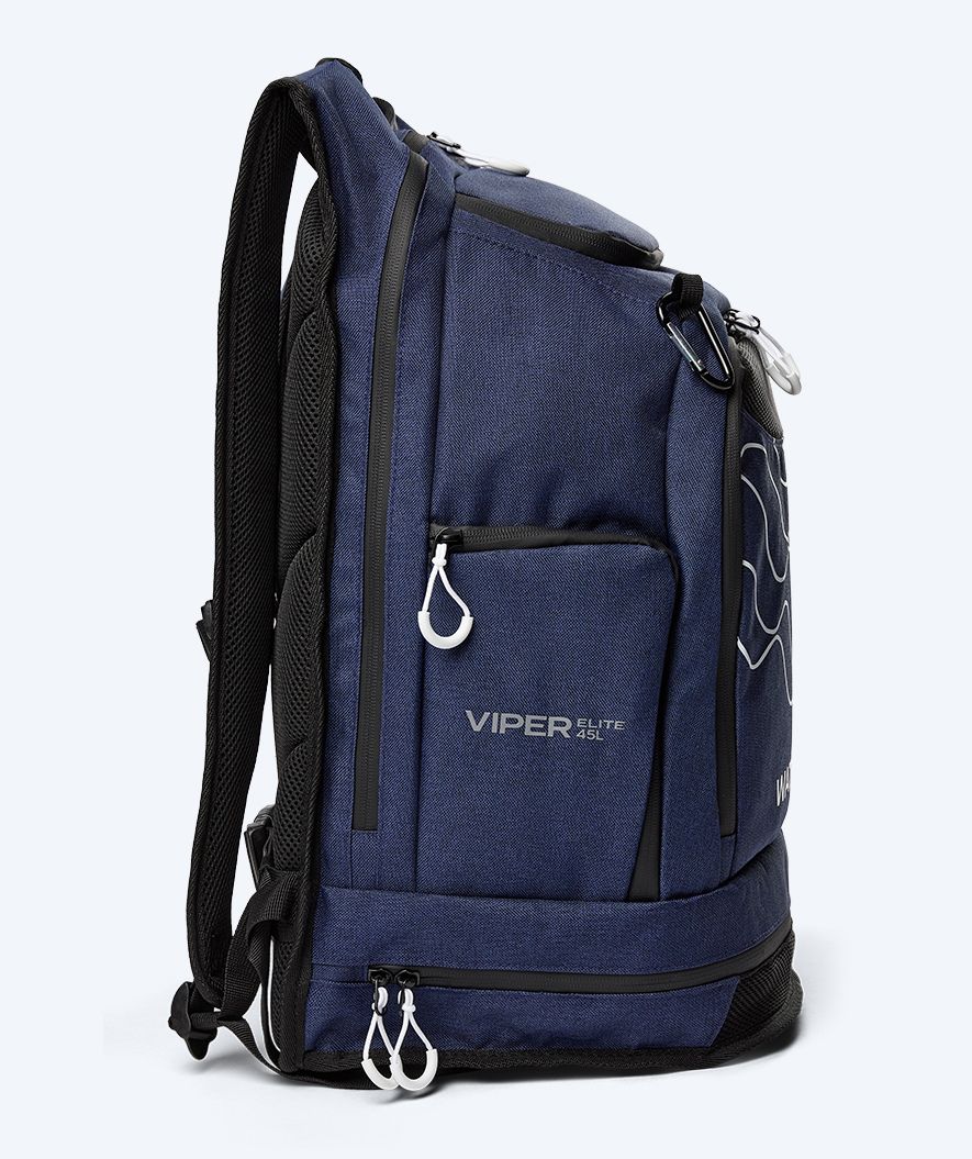 Watery torba pływacka - Viper Elite 45L - Ciemnoniebieska/Biała