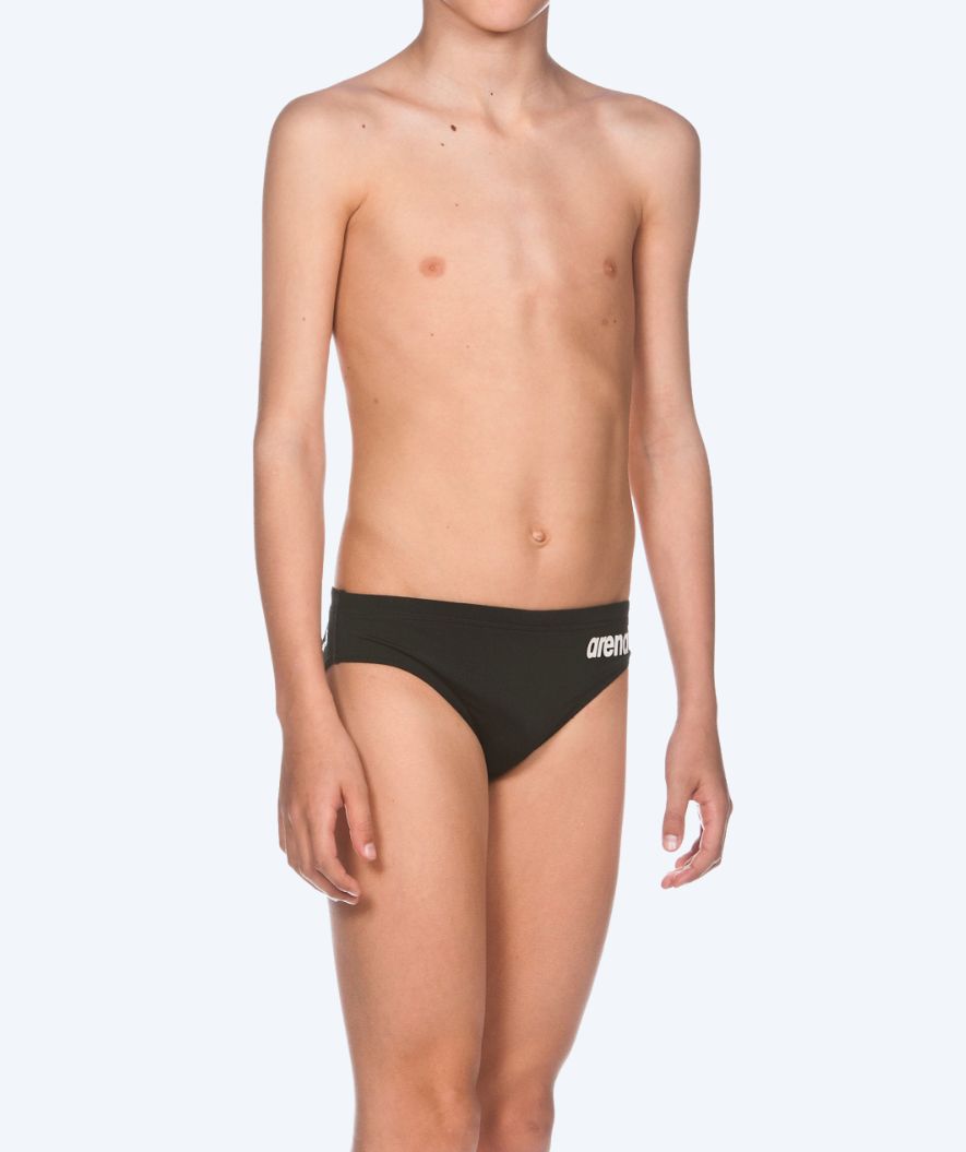 Arena trójkątne kąpielówki dla chłopców - Solid - Czarny