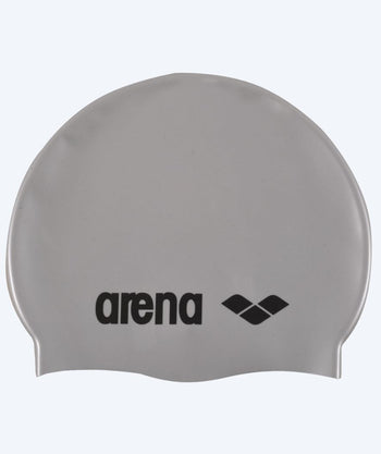 Arena czepek do pływania dla junior (6-12) - Classic Silicone - Srebrny