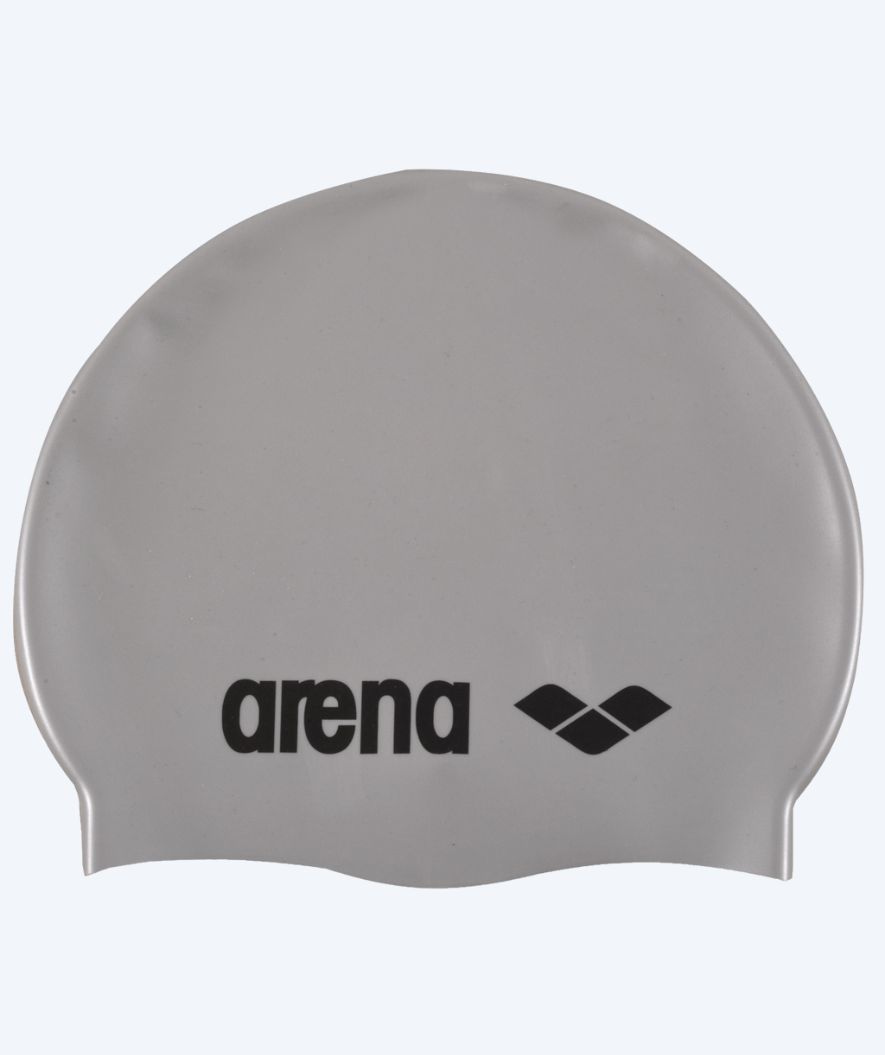 Arena czepek do pływania dla junior (6-12) - Classic Silicone - Srebrny