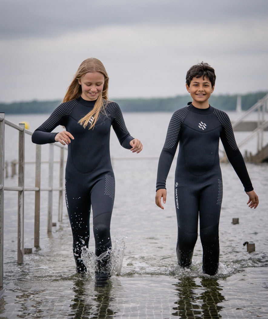 Watery pianka do pływania dla dzieci - Hedgehog (3 mm) - Czarny