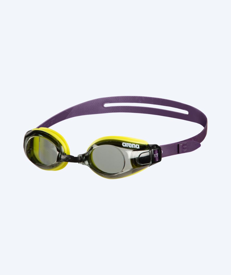 Arena okulary pływackie treningowe - Zoom X-Fit - Żółty (Smoke soczewki)