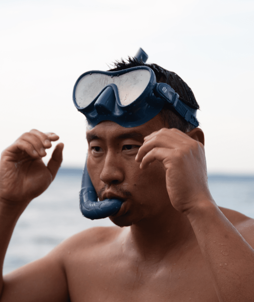 Watery zestaw maska + rurka do snorkelingu dla dorosłych - Cliff - Czarny