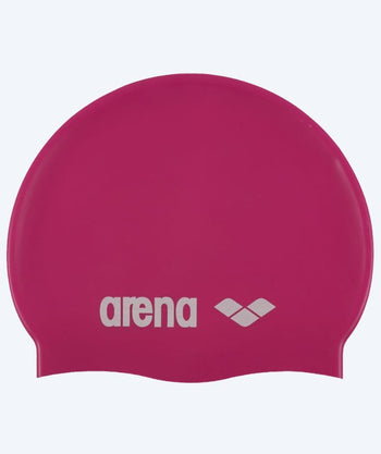 Arena czepek do pływania dla junior (6-12) - Classic Silicone - Różowy