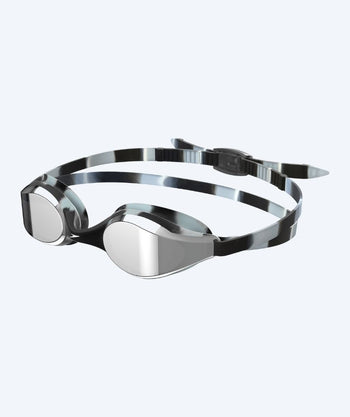 Speedo okulary pływackie treningowe - Hyper Flyer Mirror - Czarny/szary