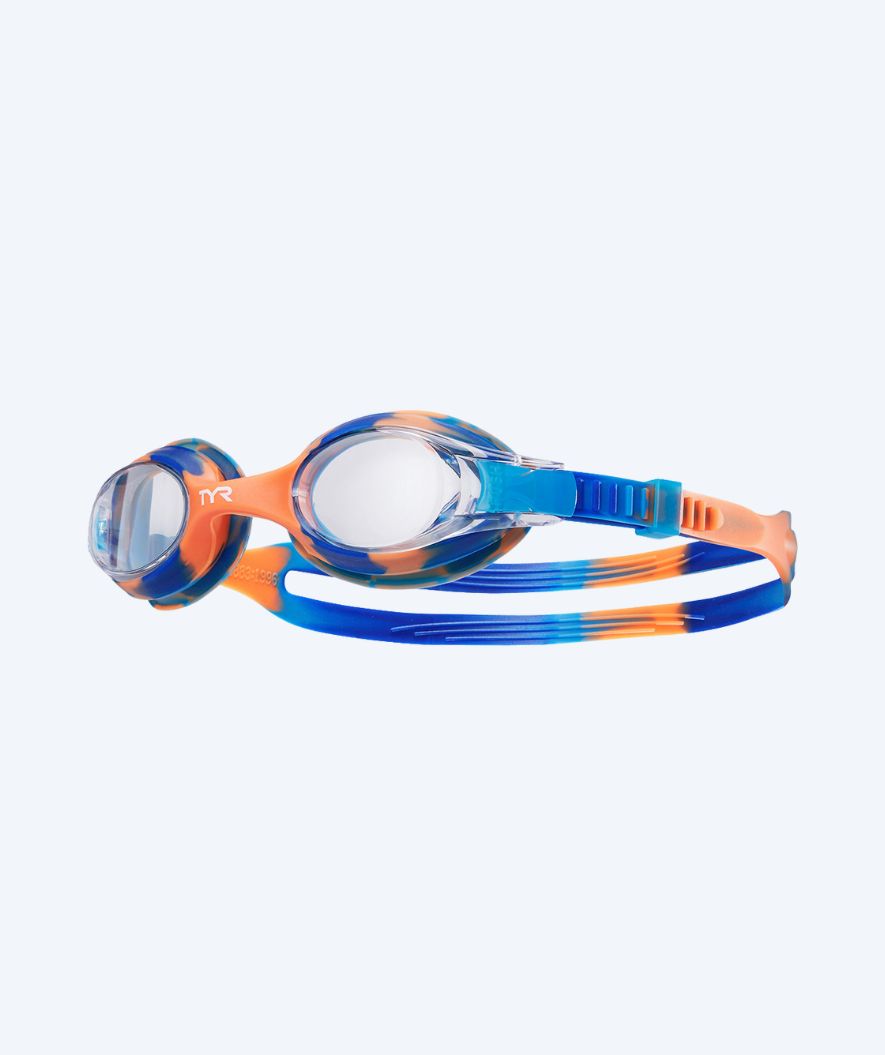 TYR okulary do pływania dla dzieci - Swimple - Niebieski/Pomarańczowy