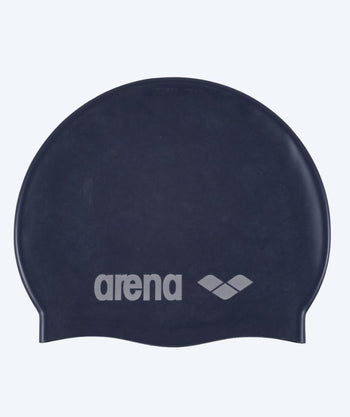 Arena czepek do pływania dla junior (6-12) - Classic Silicone - Ciemnoniebieski/szary