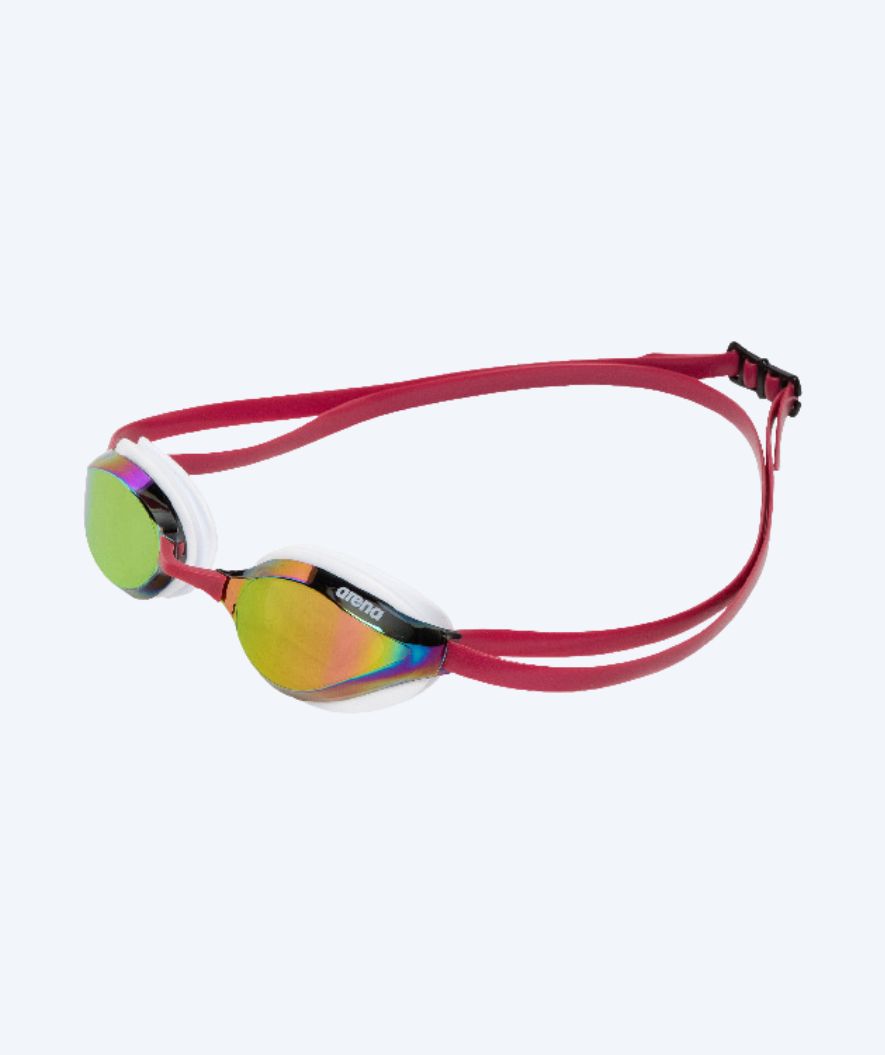 Arena Elite okulary do pływania - Python - Czerwony/złoty (Mirror soczewki)