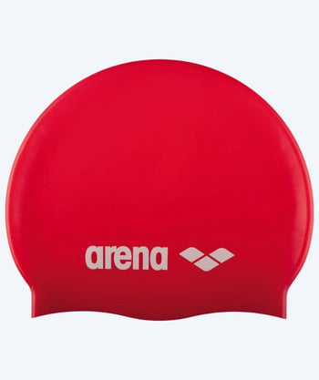 Arena czepek do pływania dla junior (6-12) - Classic Silicone - Czerwony