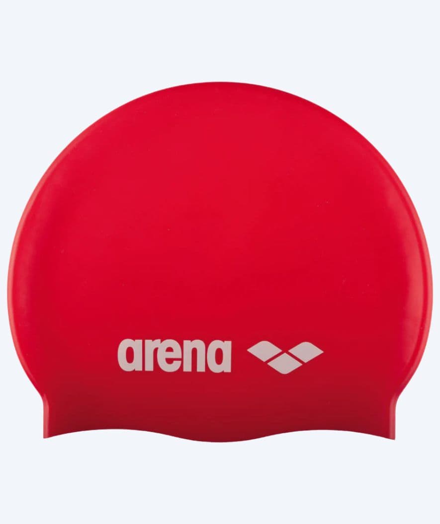 Arena czepek do pływania dla junior (6-12) - Classic Silicone - Czerwony