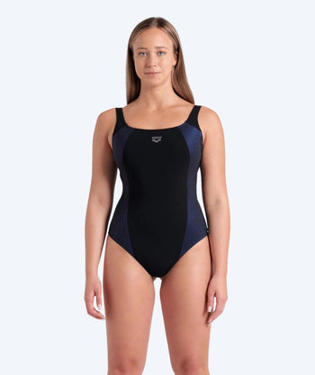 Arena strój kąpielowy z wkładką dla kobiet - Adele - Czarny/fioletowy