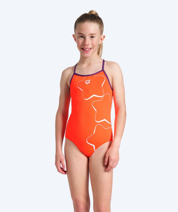 Arena strój kąpielowy dziewczęcy - Pastime - Jasnoróżowy/fioletowy