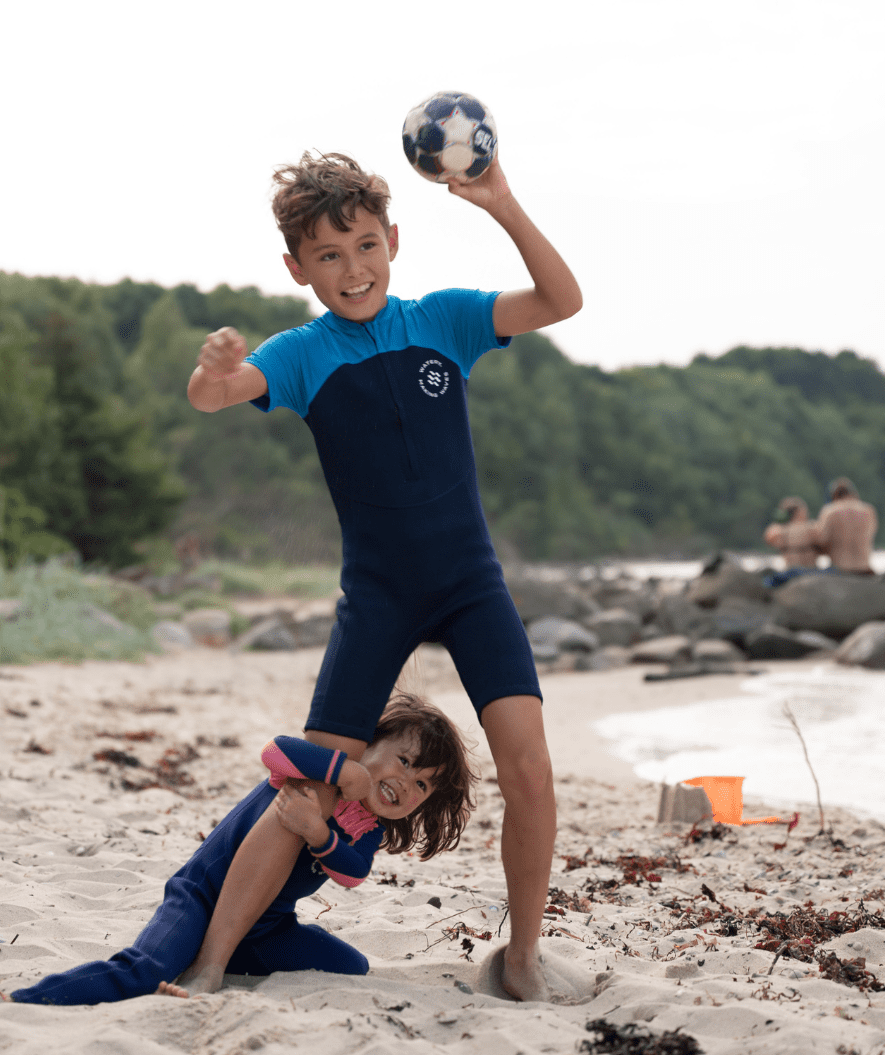 Watery kombinezon UV dla dzieci - Calypso Full-Body - Niebieski/ciemnoniebieski