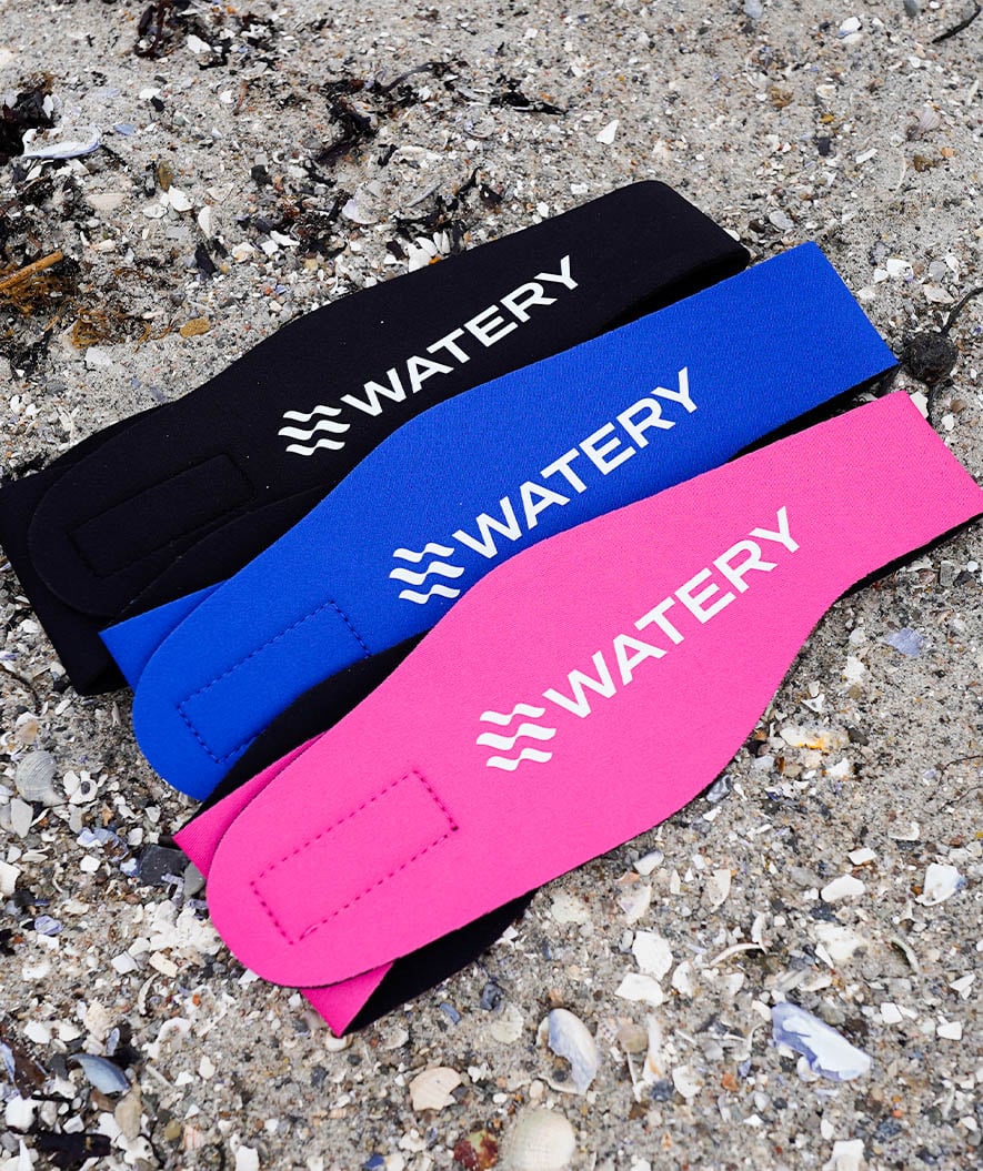 Watery opaska pływacka dla dorosłych - Raider - Czarny