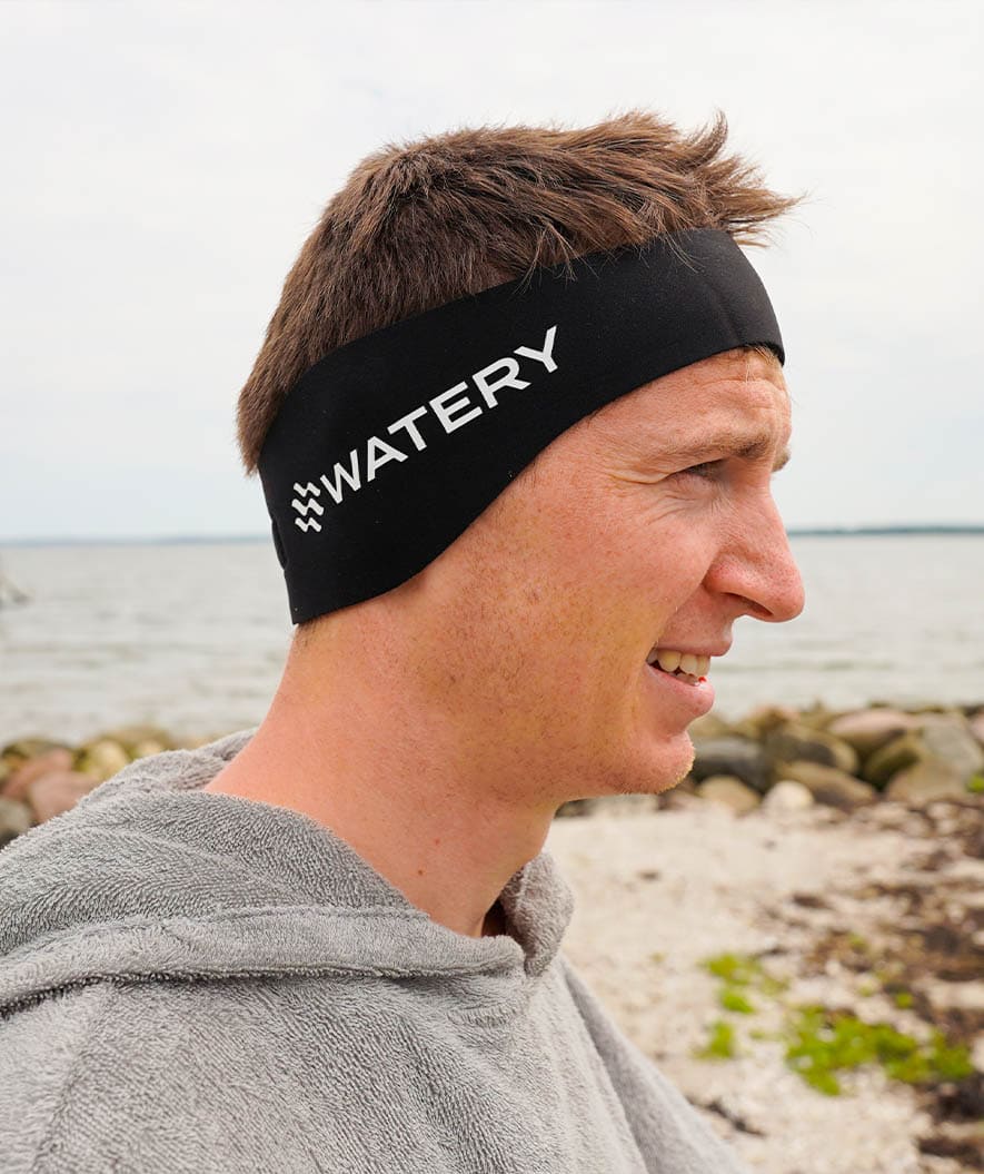 Watery opaska pływacka dla dorosłych - Raider - Czarny
