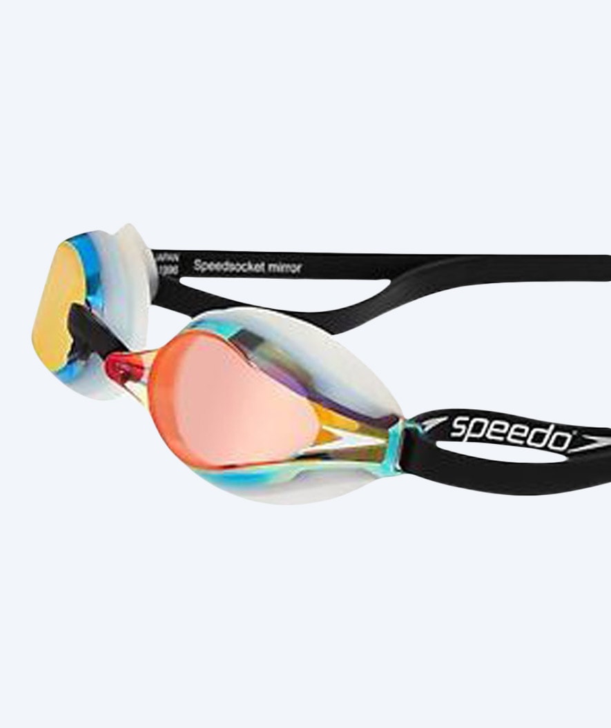 Speedo Elite okulary do pływania - Fastskin Speedsocket 2 Mirror - Złote/czarne