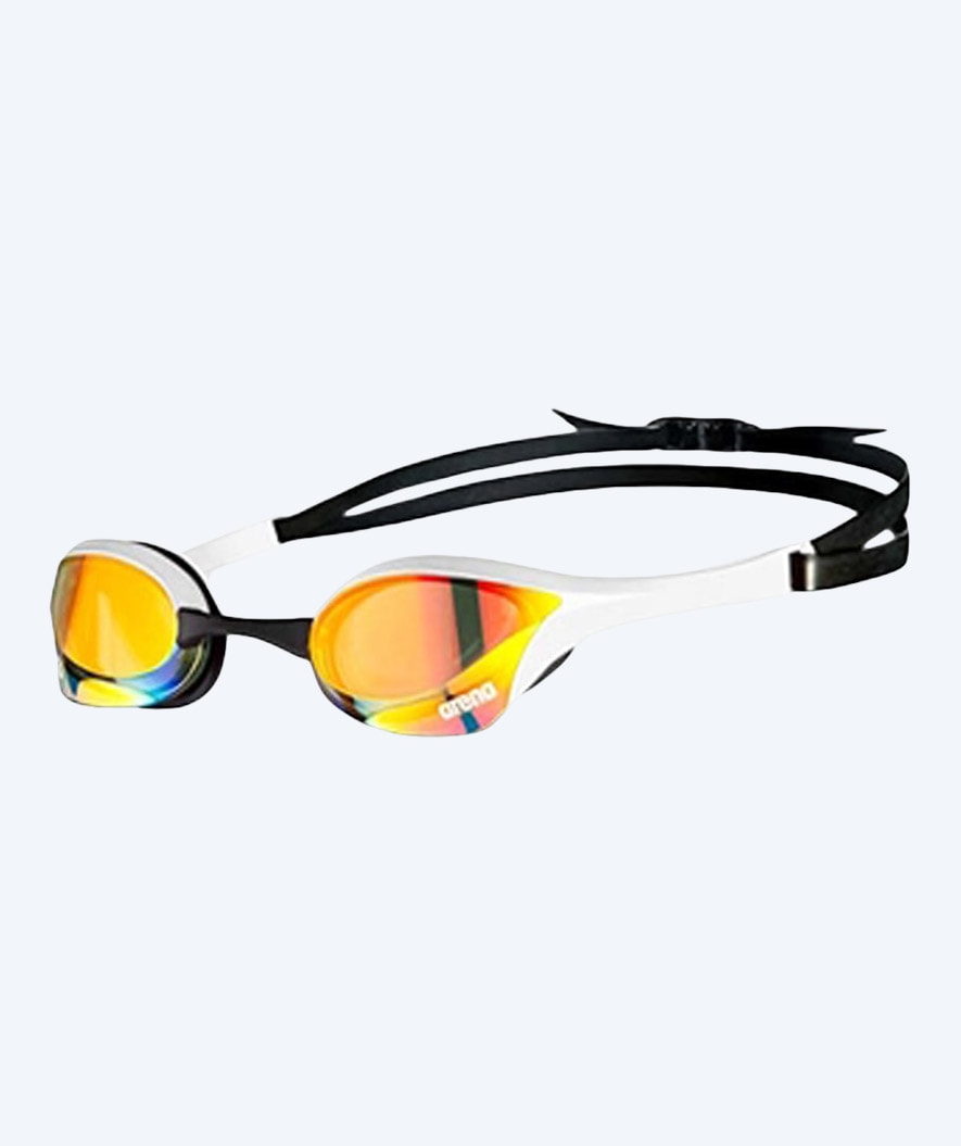 Arena Elite okulary do pływania - Cobra Ultra SWIPE Mirror - Biały/złoty