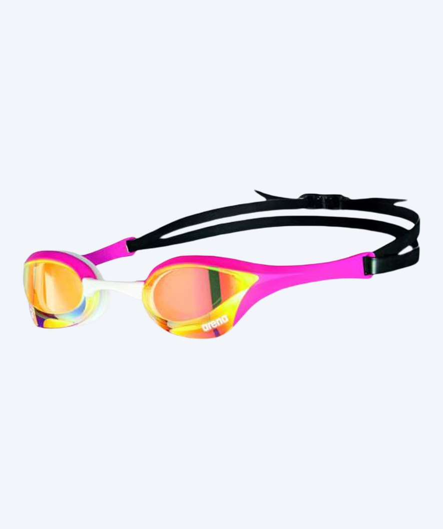 Arena Elite okulary do pływania - Cobra Ultra SWIPE Mirror - Jasnoróżowy/złoty