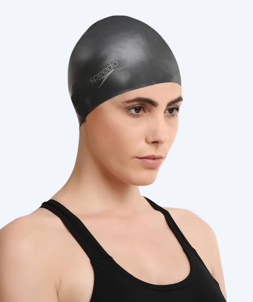 Speedo czepek do pływania na długie włosy - Czarny