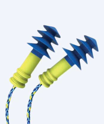 Mack´s zatyczki do uszu do pływania 1 pary - Ear Seals - Niebieski/żółty