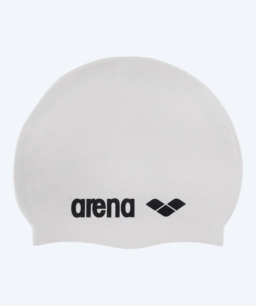 Arena czepek do pływania - Klasyczny silikon - Biały/czarny