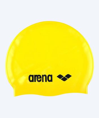 Arena czepek do pływania - Klasyczny silikon - Żółty/czarny